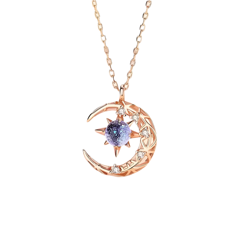 Star Moon Pendant Necklace