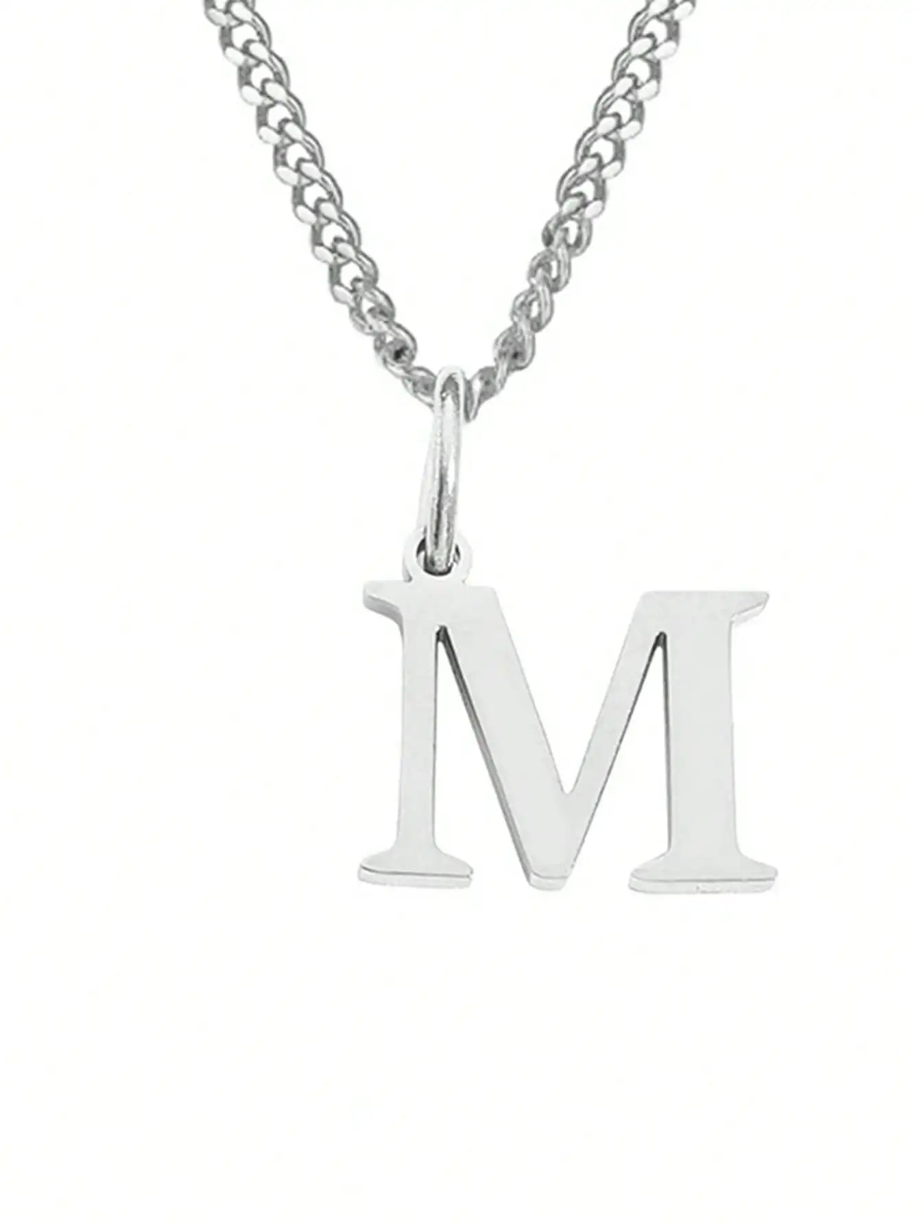 Stainless Steel Initial Necklace