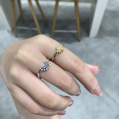 Celestial Sun & Moon Ring Set